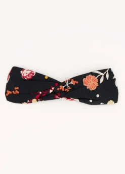 Online Coton Du Monde Bandeau africain noeud headband fleuri noir 28 Noir