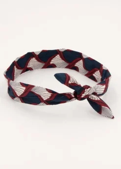 Clearance Coton Du Monde Bandeau africain Twist 12 Marine