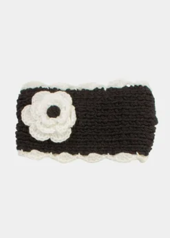 New Coton Du Monde Bandeau Fleur Noir
