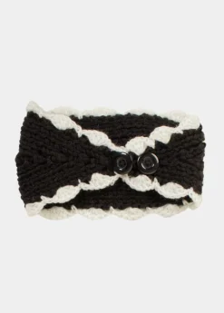 New Coton Du Monde Bandeau Fleur Noir