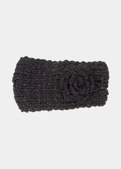 Best Coton Du Monde Bandeau Fleur Paillette Noir