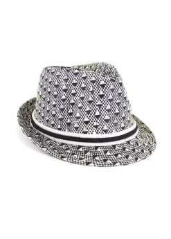 Clearance Coton Du Monde Borsalino Noir motifs Motif noir