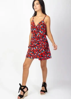 Flash Sale Coton Du Monde Combi-Short jupe fluide NAOMY imprimé floral Poppies
