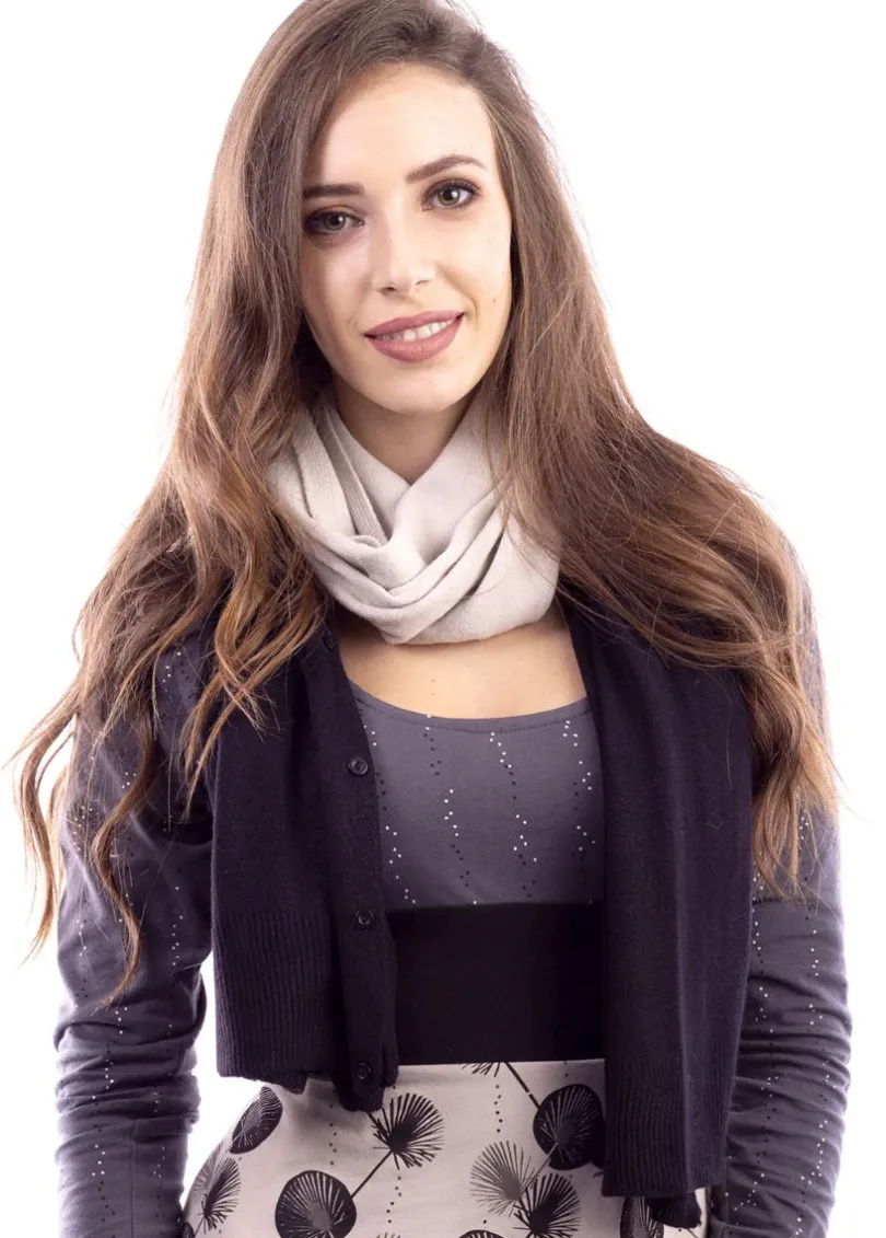 Shop Coton Du Monde Echarpe Multiposition Noir