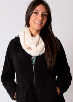 Outlet Coton Du Monde Echarpe Tour de Cou Blanc