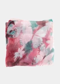 Cheap Coton Du Monde Foulard Papillons Papillons Rose