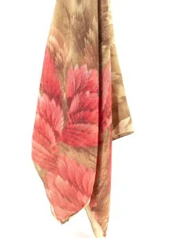 Cheap Coton Du Monde Foulard Plume Beige Plumes Beige