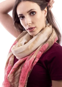 Cheap Coton Du Monde Foulard Plume Beige Plumes Beige