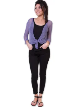 Store Coton Du Monde Gilet en maille YASMINA Violet