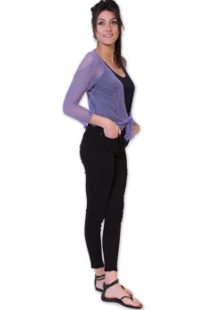 Store Coton Du Monde Gilet en maille YASMINA Violet