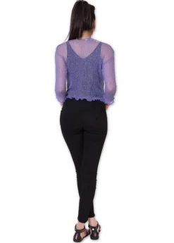Store Coton Du Monde Gilet en maille YASMINA Violet