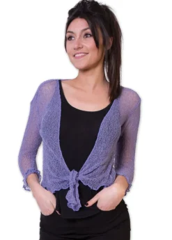 Store Coton Du Monde Gilet en maille YASMINA Violet