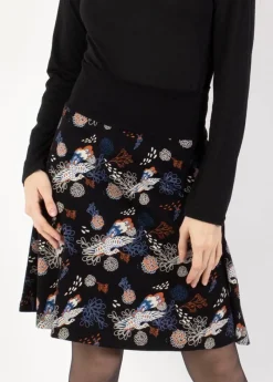 Cheap Coton Du Monde Jupe courte en coton DEEPALI imprimé fleuri Narcisse Hiver