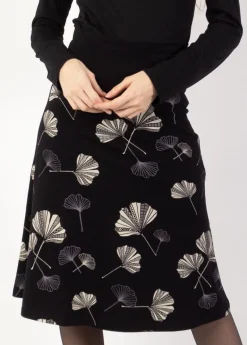 Discount Coton Du Monde Jupe midi en coton JYOTI imprimé Ginkgo