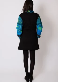 Cheap Coton Du Monde Manteau doublé polaire KWANGO ethnique Bleu