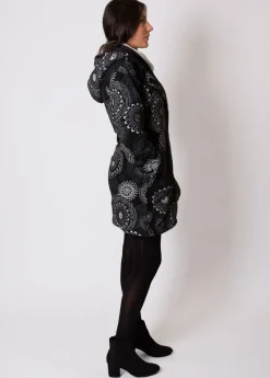 Hot Coton Du Monde Manteau veste polaire LASTO ethnique Gris