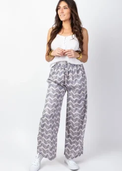 Best Sale Coton Du Monde Pantalon femme plage MILLY imprimé tye & dye tendance Tie&Dye Taupe