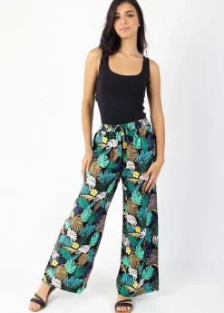 Fashion Coton Du Monde Pantalon fluide tendance MILLY vert Palme Vert