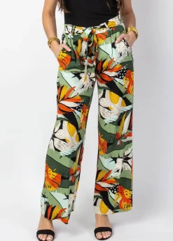 Sale Coton Du Monde Pantalon large fluide MELODY taille élastiquée Brésil