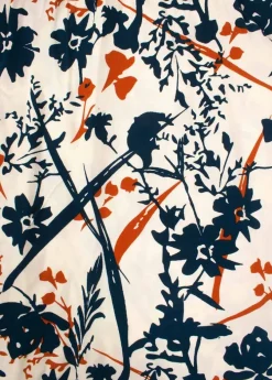 Cheap Coton Du Monde Robe courte cache cœur manches froncées LOUNA motif floral beige 27 Beige