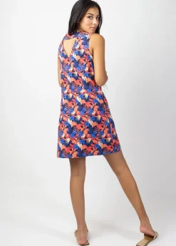 Cheap Coton Du Monde Robe courte DIANA coton sans manches col V imprimé coloré Majorque