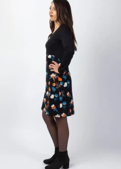 Shop Coton Du Monde Robe courte en coton SURYA imprimé floral Automn Flowers