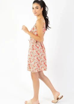 Best Coton Du Monde Robe courte tendance romantique LENA Coquelicot