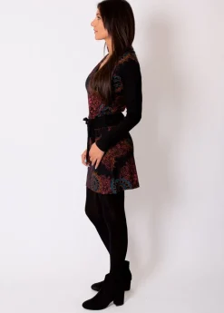 New Coton Du Monde Robe en coton ceinturée ORIZA motif mandalas