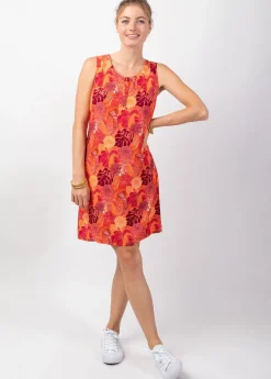 Fashion Coton Du Monde Robe fleurie courte été CHRISTINA fluide et légère Java