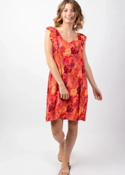 Best Coton Du Monde Robe fleurie tendance ZOLA imprimé coloré lumineux Java