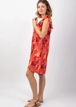 Best Coton Du Monde Robe fleurie tendance ZOLA imprimé coloré lumineux Java