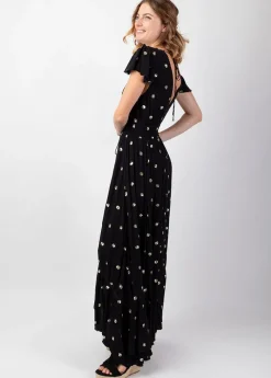 Best Coton Du Monde Robe longue bohème chic SUMATRA e Noir