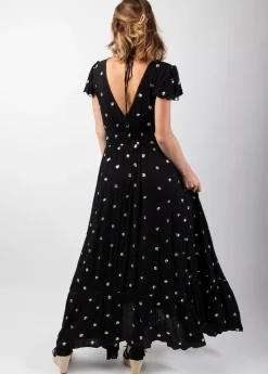 Best Coton Du Monde Robe longue bohème chic SUMATRA e Noir