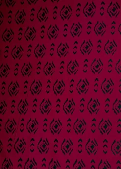 New Coton Du Monde Robe longue fluide LUDMILLA imprimé ethnique prune 12 Prune