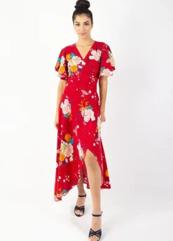 Hot Coton Du Monde Robe longue SAKURA bohème imprimé fleuri Volupte