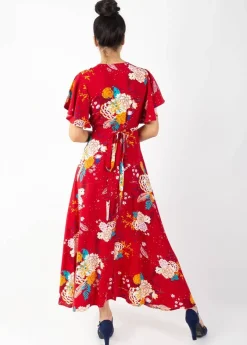 Hot Coton Du Monde Robe longue SAKURA bohème imprimé fleuri Volupte