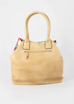 Store Coton Du Monde Sac à main bourse ETERNA patchwork noir Beige