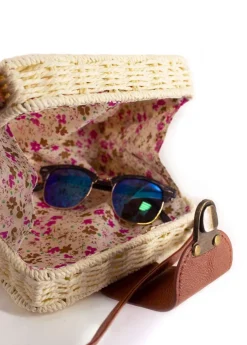 Fashion Coton Du Monde Sac en bandoulière tressé LOINA crème Blanc