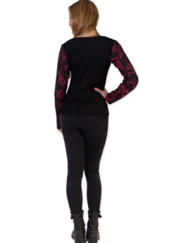 Clearance Coton Du Monde Top en coton JOURDAN ethnique rouge