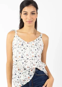 Cheap Coton Du Monde Top fines bretelles ANAE motif Paisley