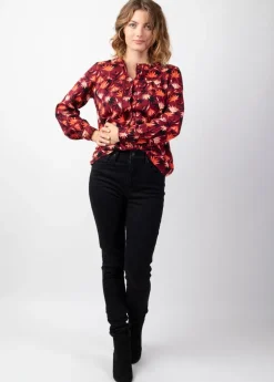 Shop Coton Du Monde Top manches longues en viscose épais JOE imprimé Colchique