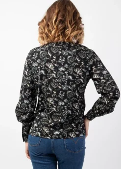 Flash Sale Coton Du Monde Top manches longues en viscose épais JOE imprimé Orient