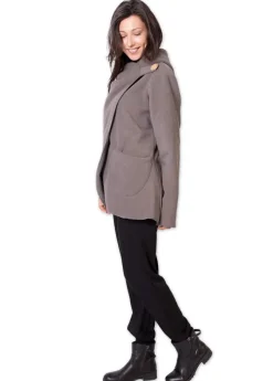 Fashion Coton Du Monde Veste polaire à capuche ethnique OTTAWA e Gris