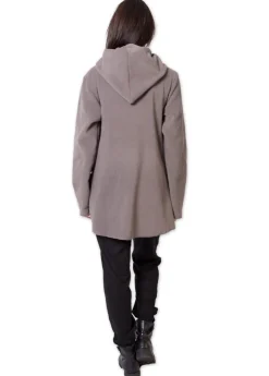 Fashion Coton Du Monde Veste polaire à capuche ethnique OTTAWA e Gris